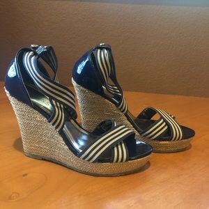 Navy guess espadrilles size 8.5